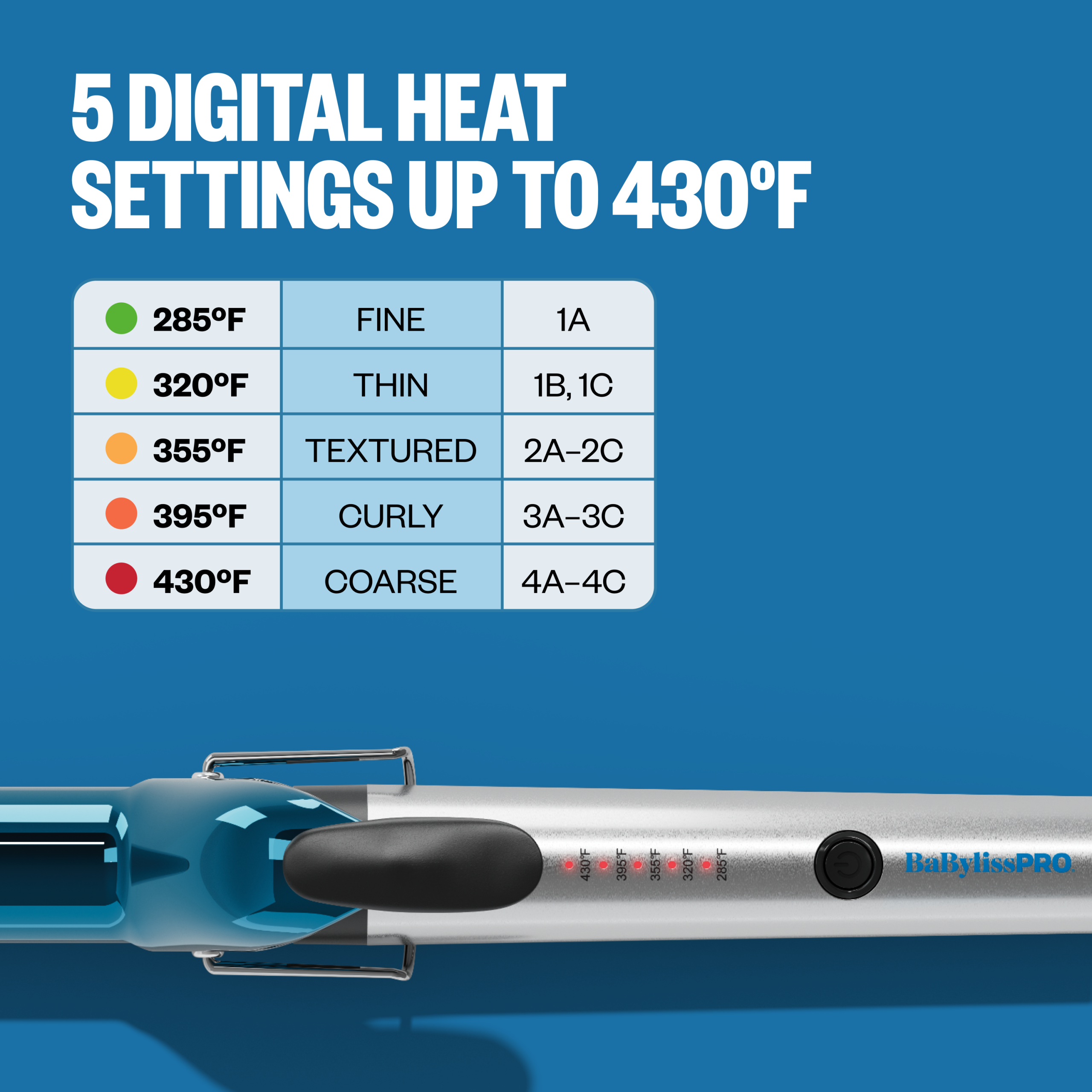 BaBylissPRO® Nano Titanium™ 1¼" Extended Barrel Curling Iron - Image 8
