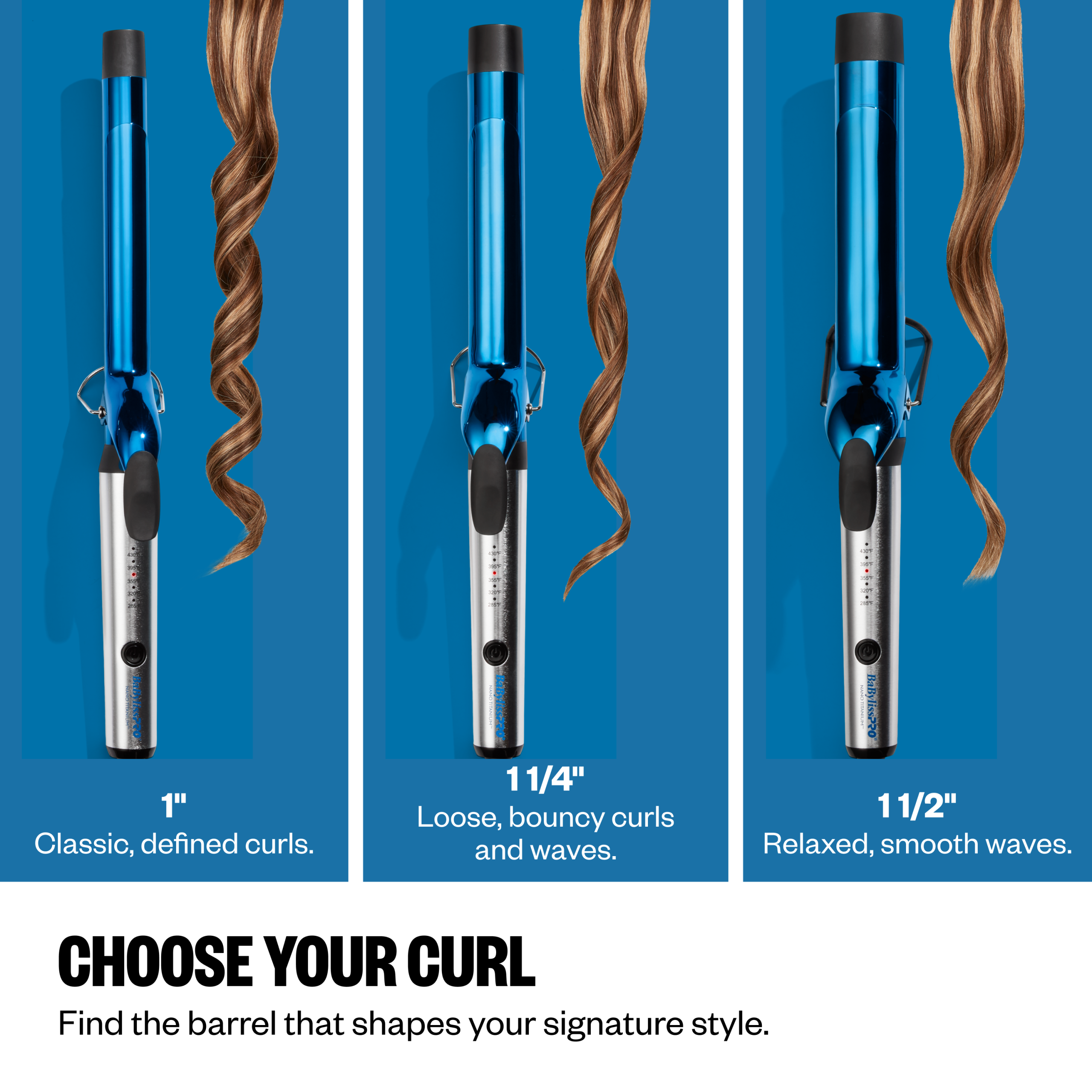 BaBylissPRO® Nano Titanium™ 1¼" Extended Barrel Curling Iron - Image 4