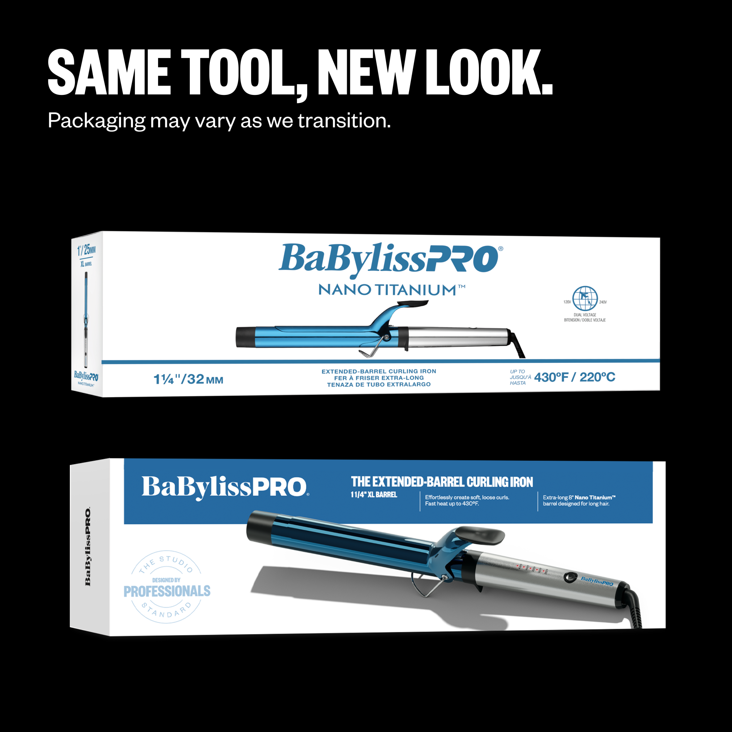 BaBylissPRO® Nano Titanium™ 1¼" Extended Barrel Curling Iron - Image 10