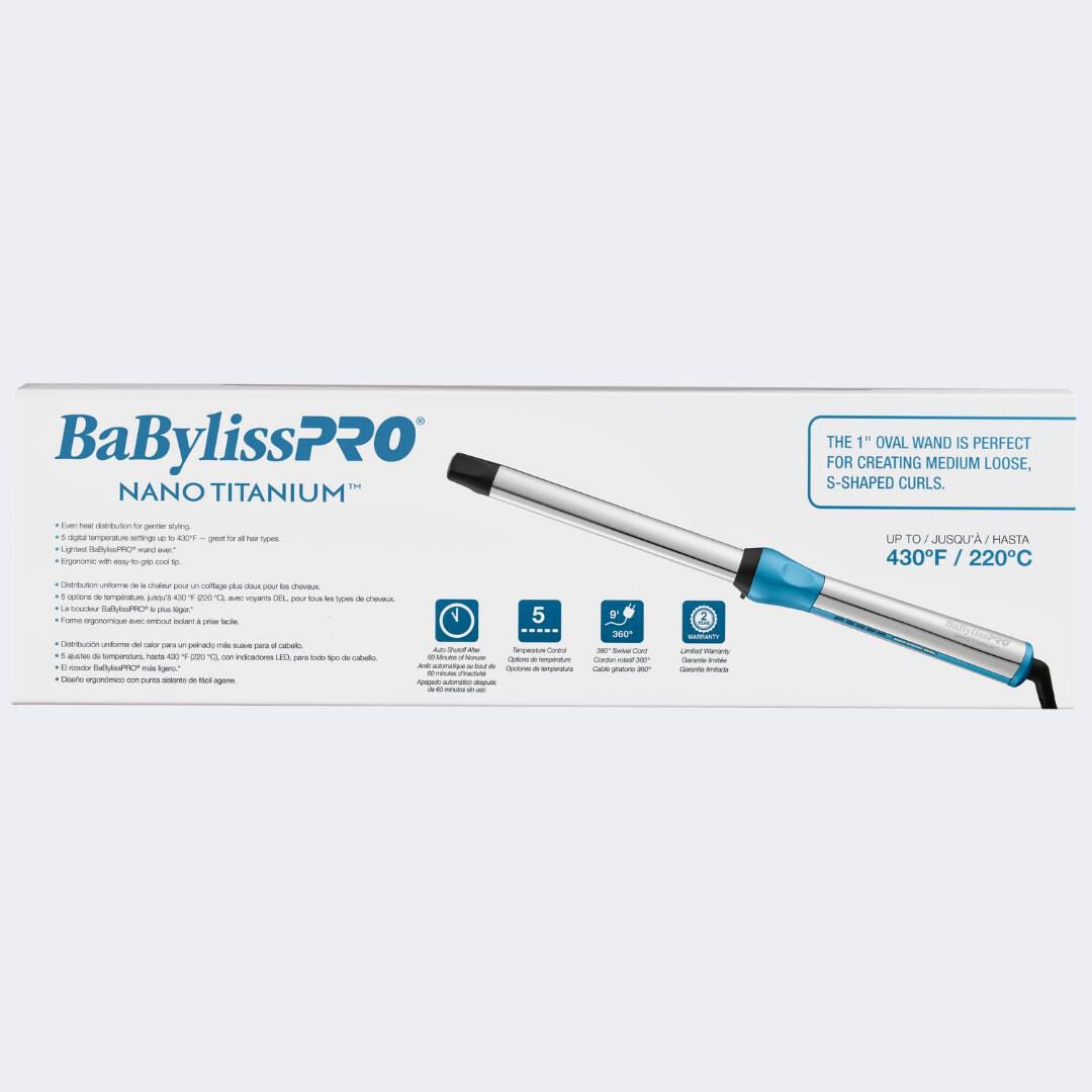 BaBylissPRO® Nano Titanium™ 1" Oval Barrel Wand - Image 9