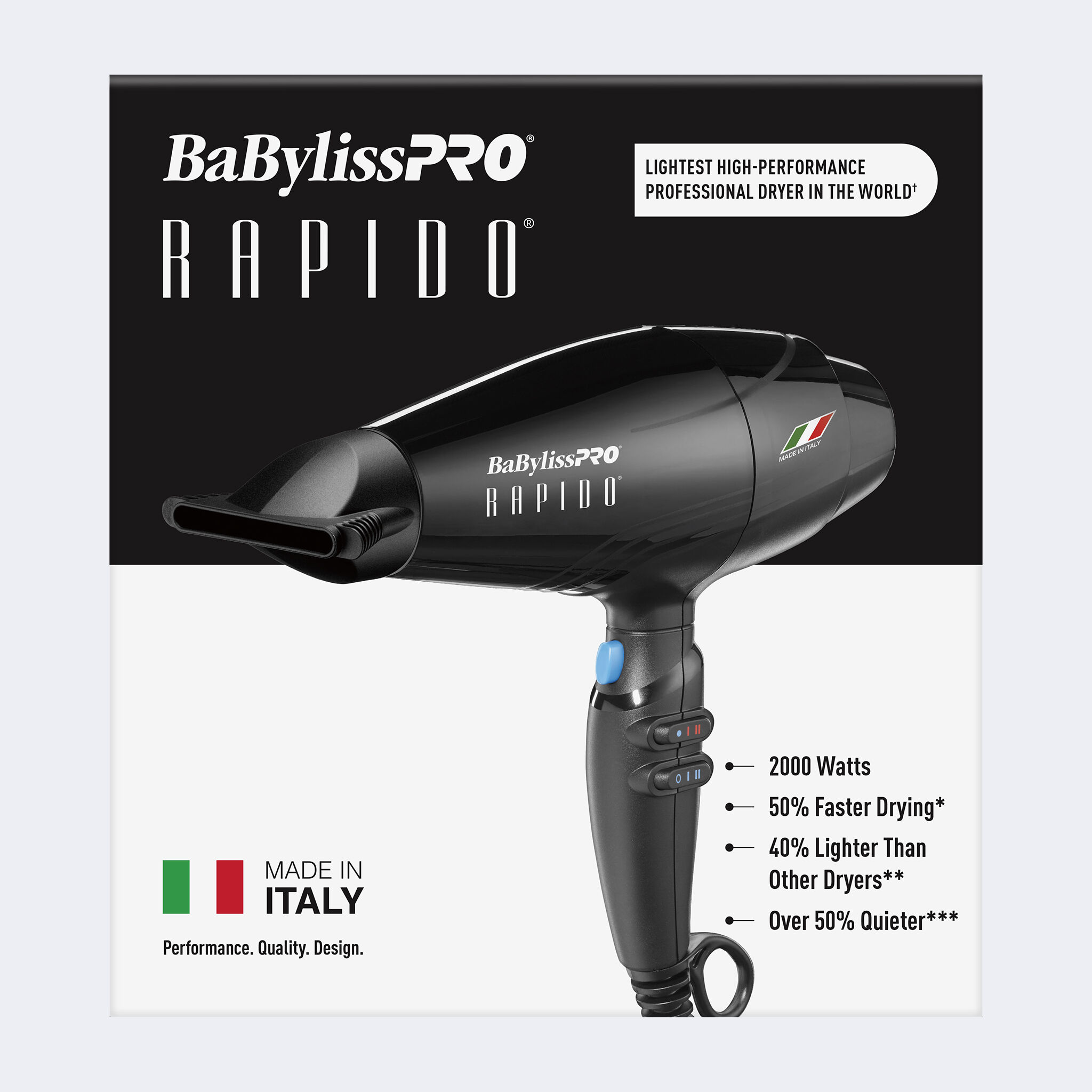 BaBylissPRO® Rapido® Dryer (BLACK) - Image 5