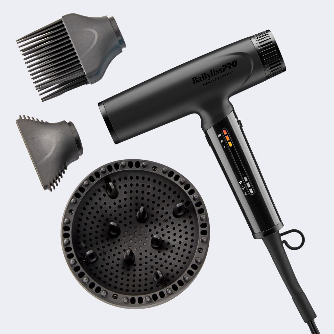 BaBylissPRO® Nano Titanium™ Matte Black Light Ionic High-Speed Dryer - Image 5