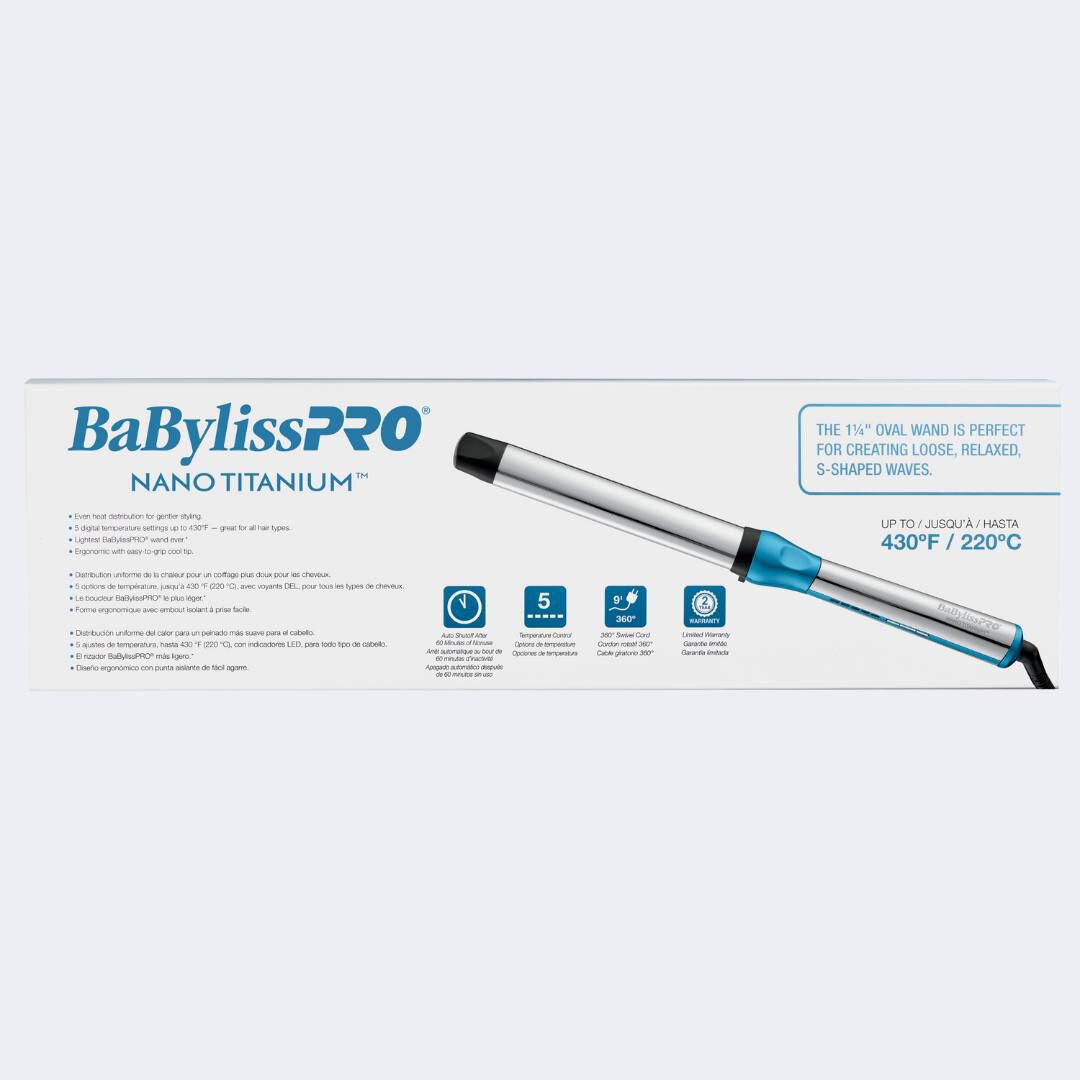 BaBylissPRO® Nano Titanium™ 1 1/4" Oval Barrel Wand - Image 10